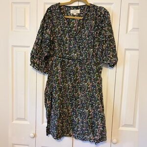 Trovata Multicolor Floral Midi Dress